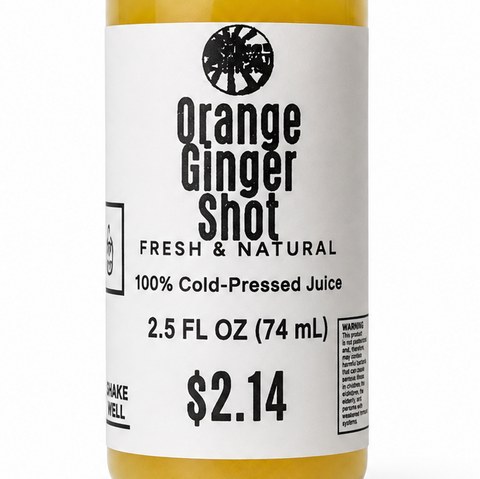 THE CEDAR MARKET RANCH ORANGE GINGER SHOT