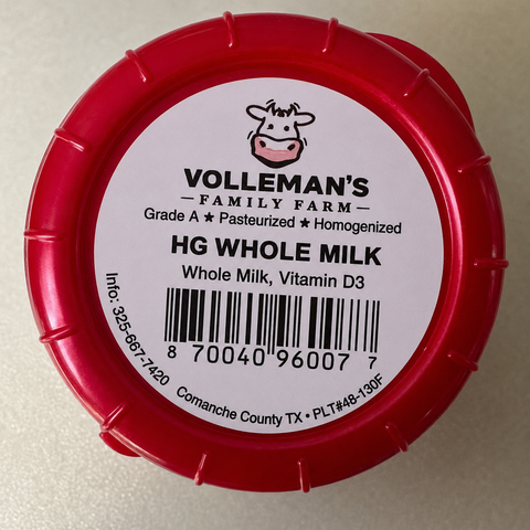 VOLLEMAN’S A2A2 WHOLE MILK – 64 OZ
