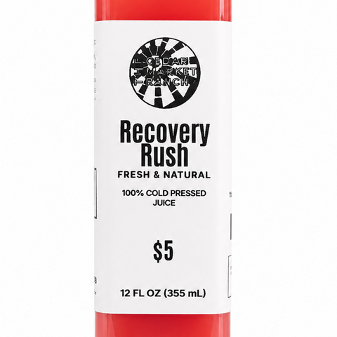 THE CEDAR MARKET RANCH RECOVERY RUSH COLD-PRESSED JUICE – 12 OZ