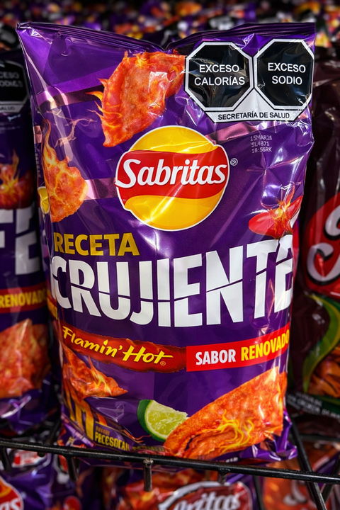 Sabritas Receta Crujiente Flaming Hot Ea