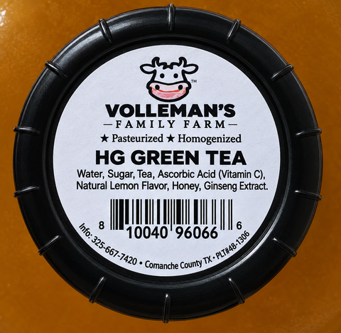 VOLLEMAN’S A2A2 SWEET GREEN TEA – 64 OZ