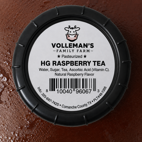 VOLLEMAN’S A2A2 SWEET RASPBERRY TEA – 64 OZ