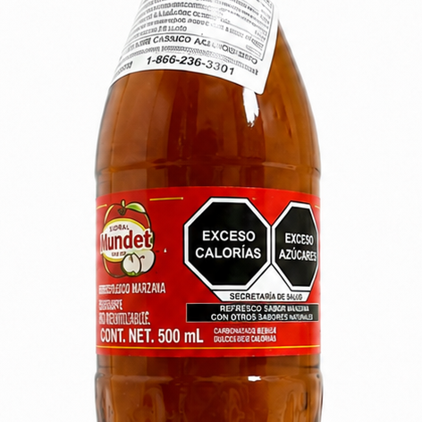 SIDRAL MUNDET APPLE SODA – 16.9 OZ