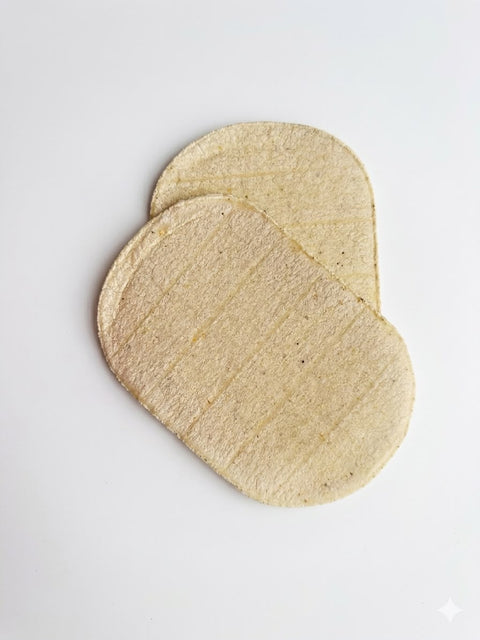 OVAL WHITE CORN TORTILLAS FOR FLAUTAS